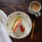 Studio M' Rosier Plate 24cm in a warm, subtle beige glaze, perfect for serving breakfast.