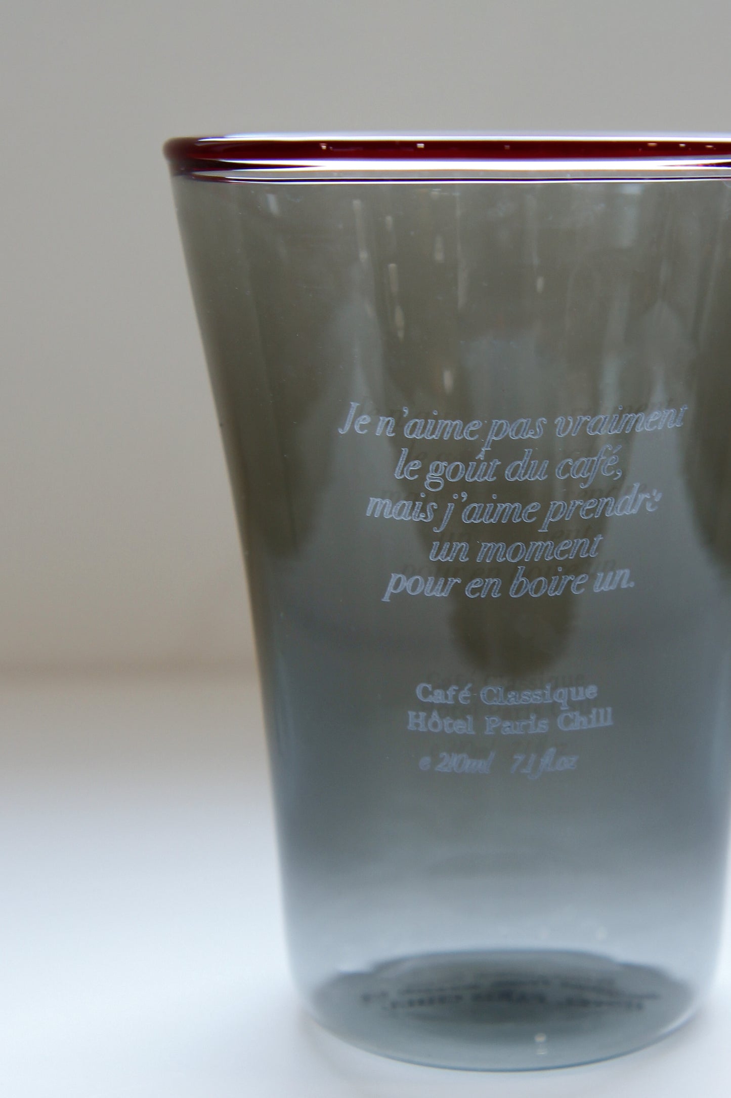 Sun Kissed Glass Cup (Smokey Grey)