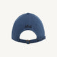 Pack shot of the back of HÔTEL827 Sun Kissed blue baseball cap