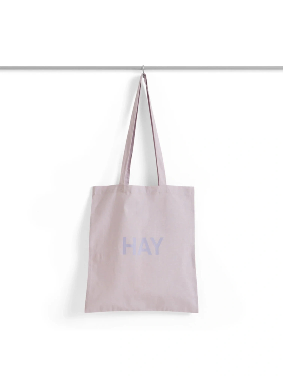 Hay logo-print cotton tote bag in lavender.