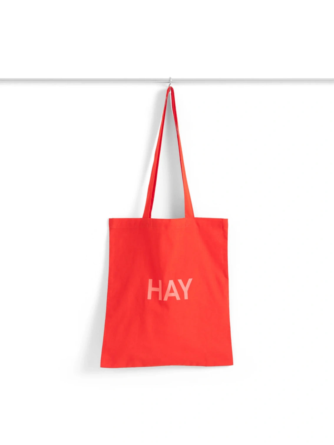 Hay logo-print cotton tote bag in poppy red.
