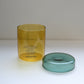 HÔTEL827 Overhaze Vanilla mouth blown borosilicate glass jar container with lid off