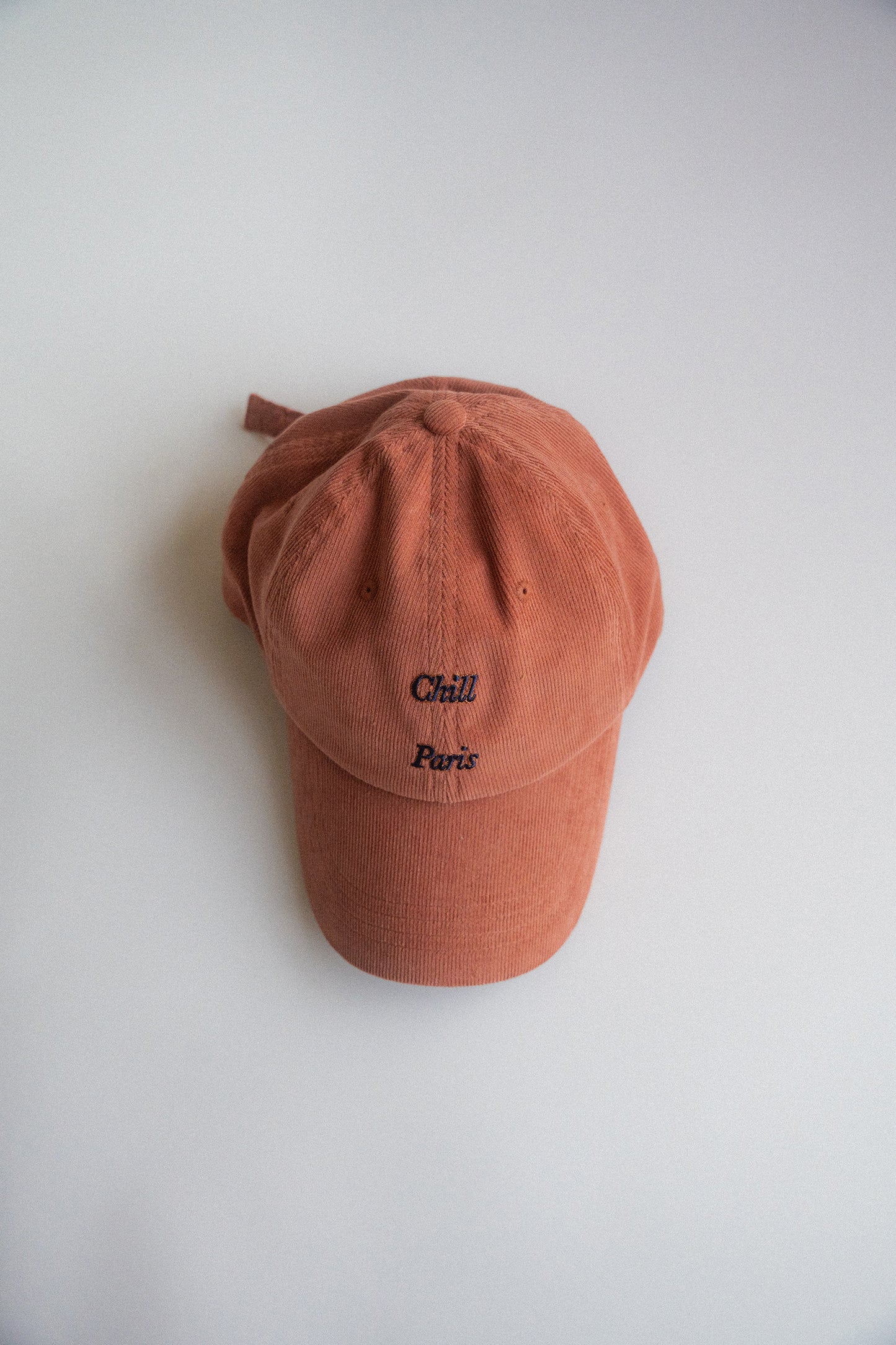 Easy-Peasy Corduroy Baseball Cap (Terracotta)