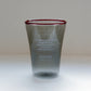HÔTEL827 Sun Kissed Smokey Grey mouth-blown borosilicate glass cup with French typography