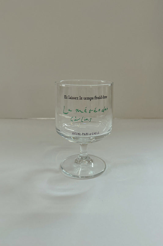 Chilly Weather Wine Glass (Green)