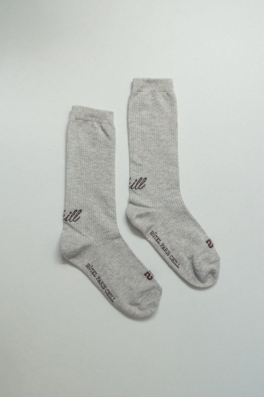 Hotel Paris Chill Summer Chill Socks (Pale Grey)