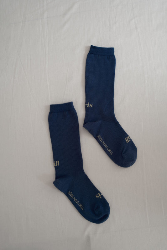 Paris Chill Socks (Blue)