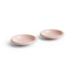 HAY Barro terracotta bowl set of 2 in high gloss pink on white background