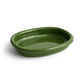HAY Barro large green terracotta oval bake and serving dish on white background