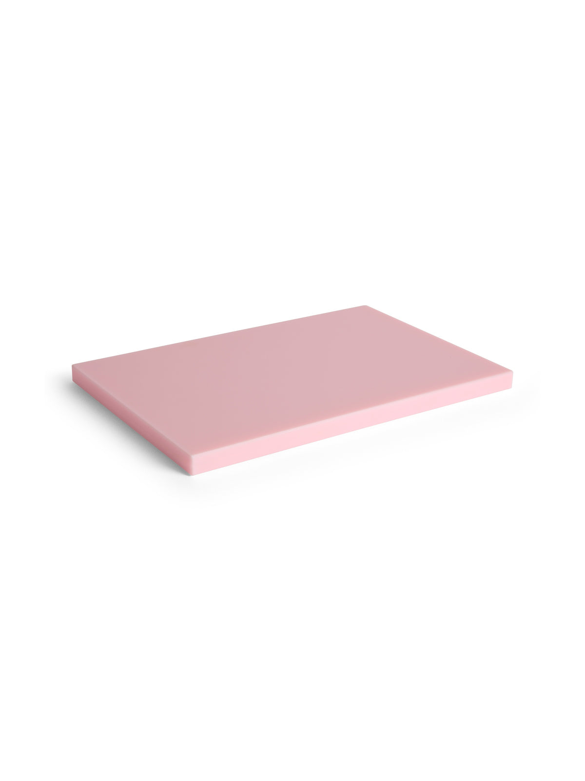Pack shot of HAY slice chopping board large in baby pink