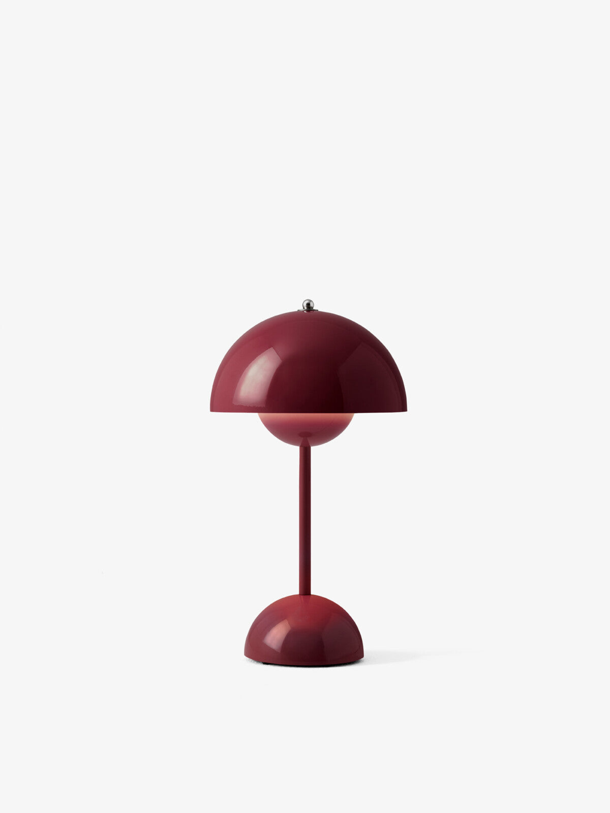 Verner Panton Flowerpot VP9 Portable Table Lamp (Dark Plum)