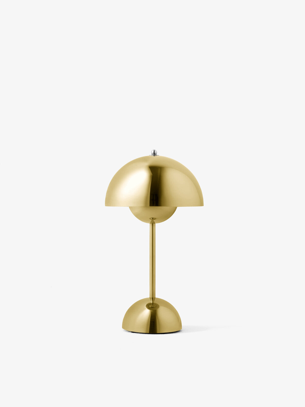 Verner Panton Flowerpot VP9 Portable Table Lamp (Brass-Plated)