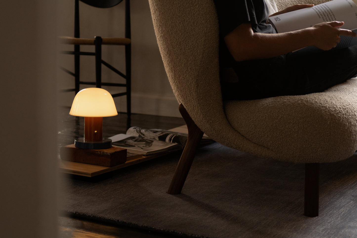 Setago Table Lamp (Rust & Thunder)