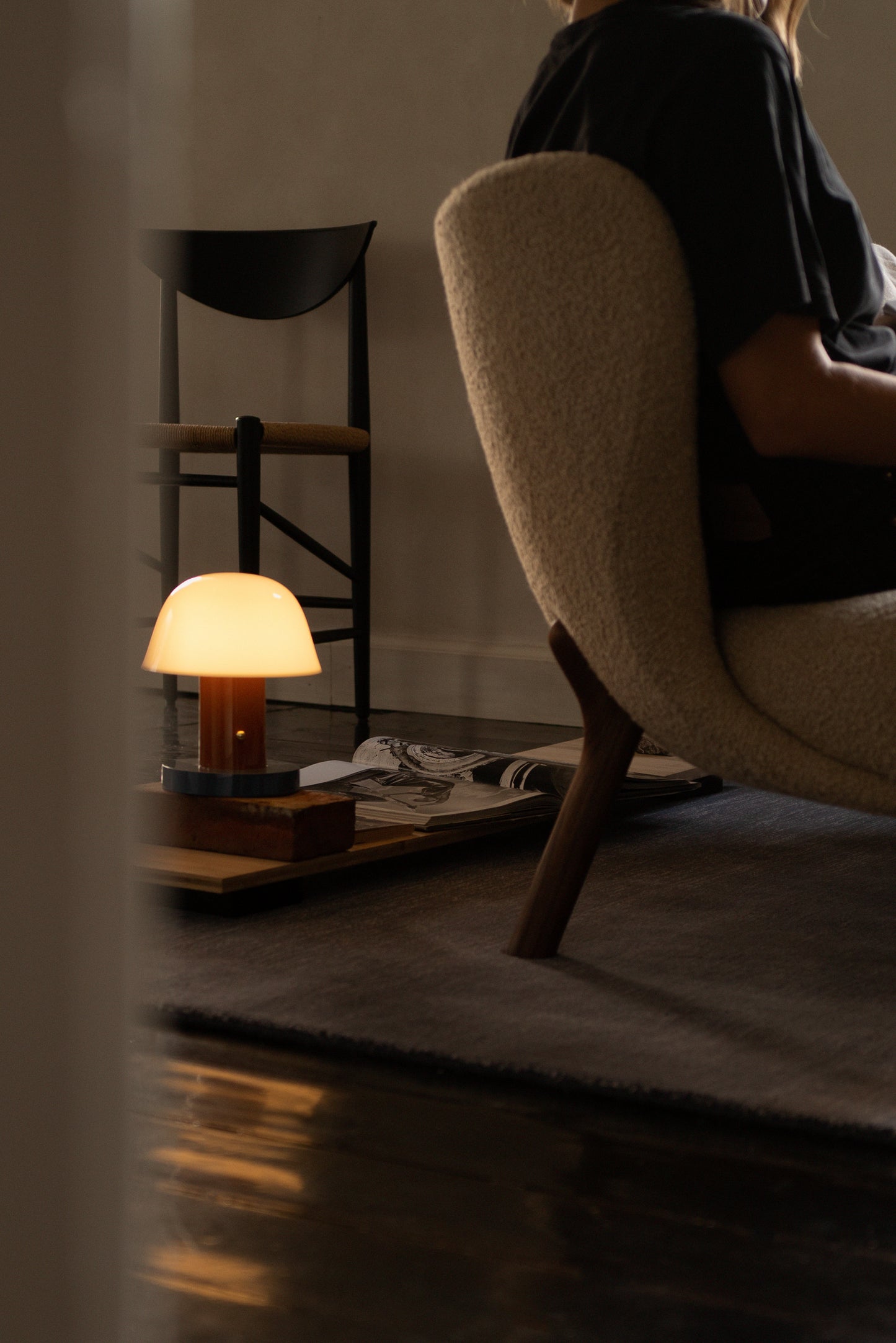 Setago Table Lamp (Rust & Thunder)