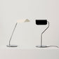 Hay Apex Desk Lamp oyster white with Apex table lamp iron black. 