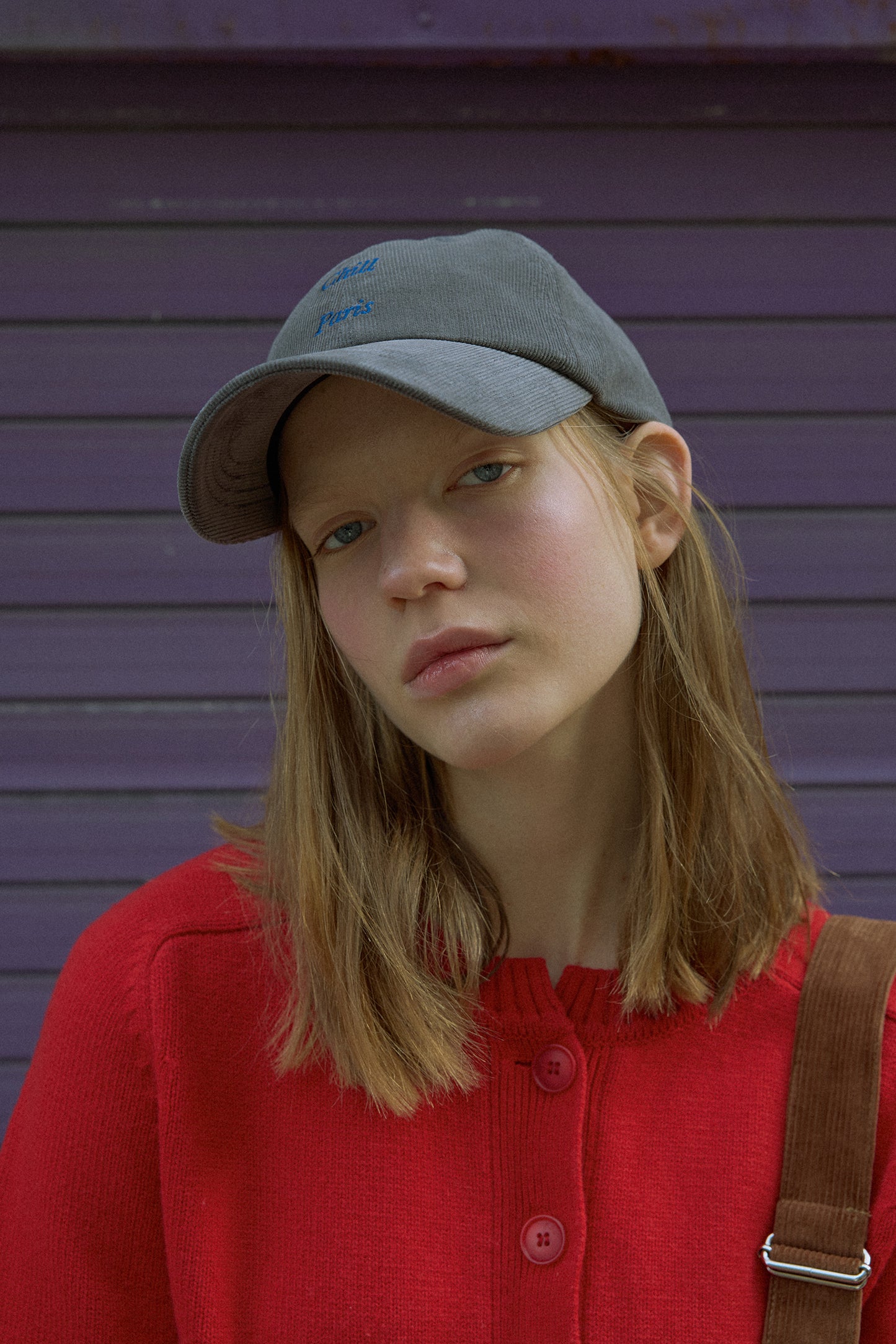 Easy-Peasy Corduroy Baseball Cap (Grey)