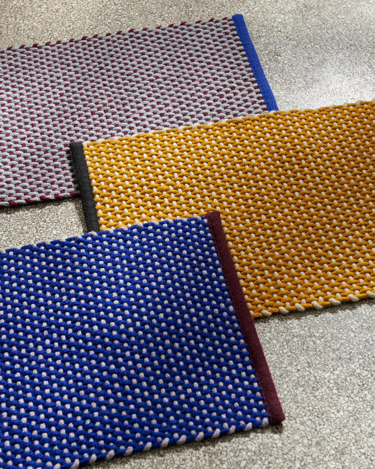 A shot of the Hay woven door mat, available in three colours. 