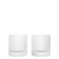 ferm LIVING Ripple mouth blown clear tumbler glasses set of 2
