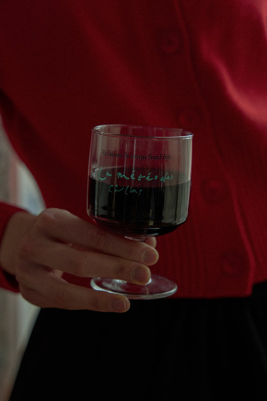 Chilly Weather Wine Glass (Green)