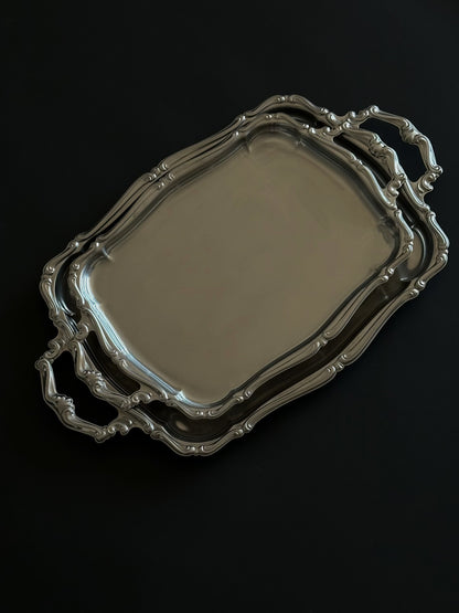 Barocco Rectangular Tray With Handles