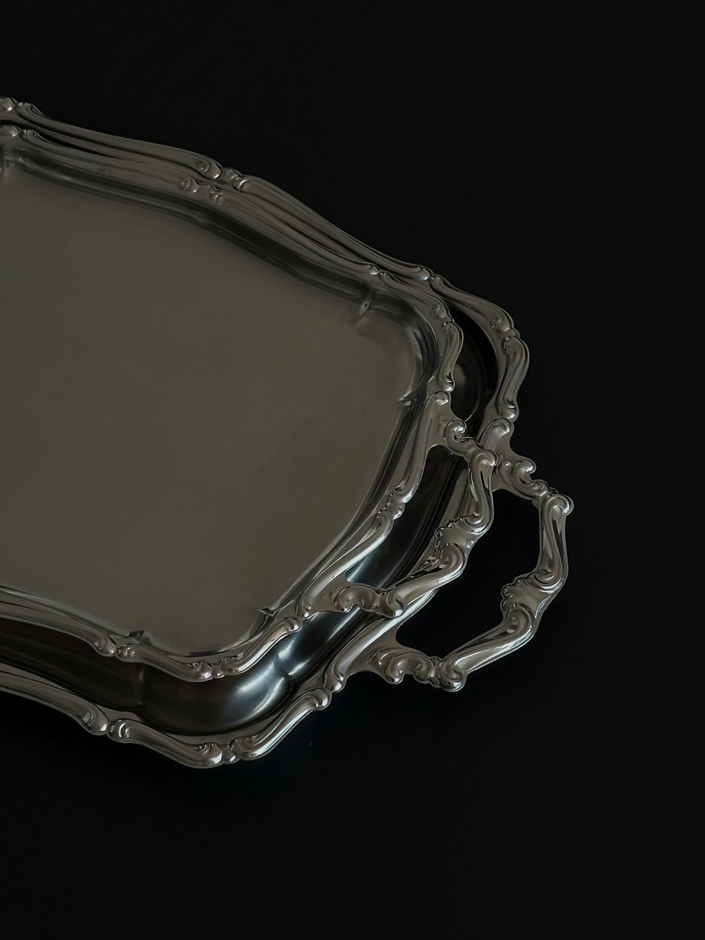 Barocco Rectangular Tray With Handles