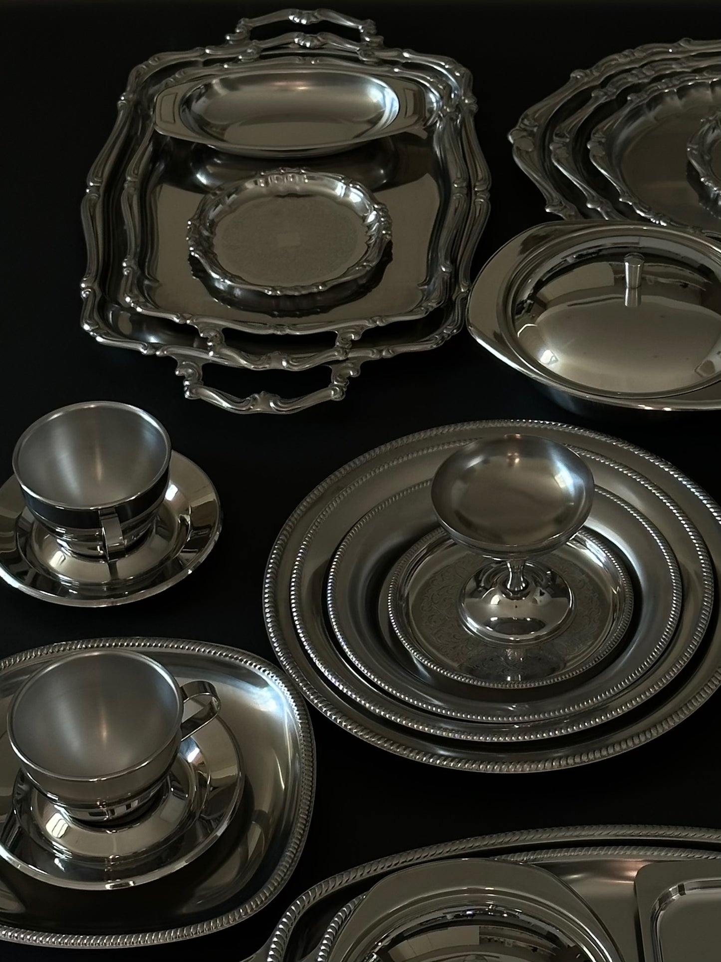 Barocco Rectangular Tray With Handles