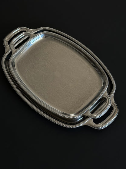 San Marco Damascene Rectangular Tray With Handles