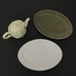 An aerial shot of Studio M' Pungency Teapot paired with Studio M' Malta Oval Plates.