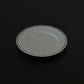 Tuxton Charleston oval serving platter in American White with embossed scalloped edges.