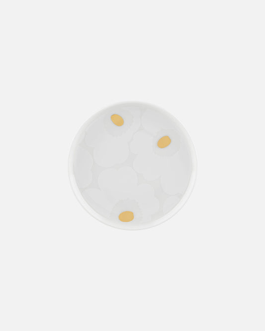 Unikko Plate 13.5cm (White, Gold)