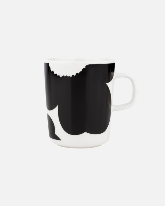 Oiva Iso Unikko Mug 250ml (Black, White)
