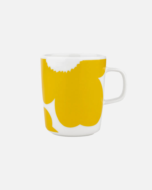 Iso Unikko Mug 250ml (White, Spring Yellow)