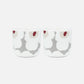 Unikko Cup Without Handle Set of 2 (Grey, Red, White, Yellow)