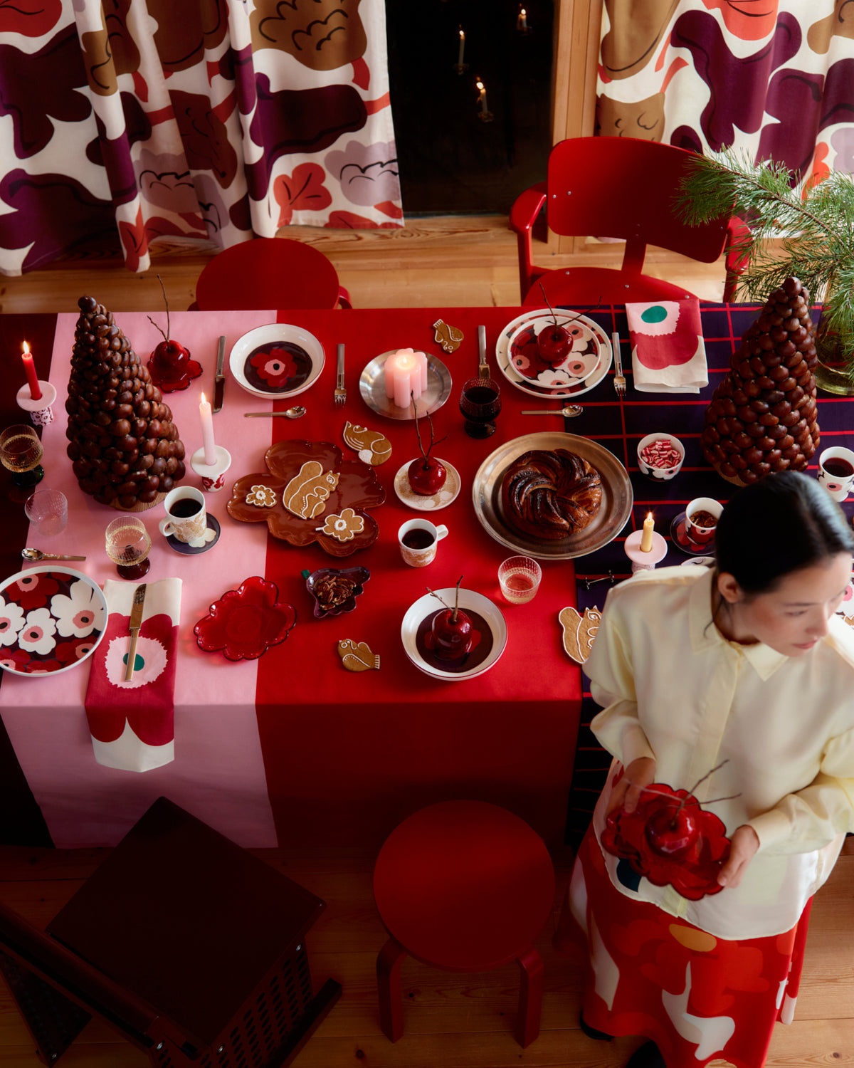 Marimekko 2026 Fall/Winter collection for Home in a festival table setting.