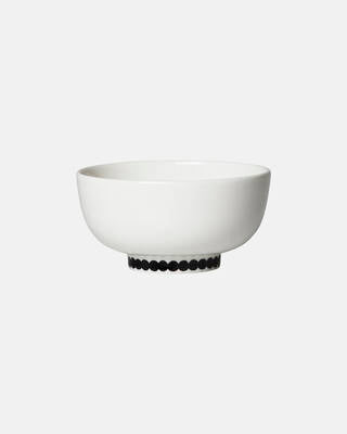 Oiva / Räsymatto Bowl 300ml (White, Black)