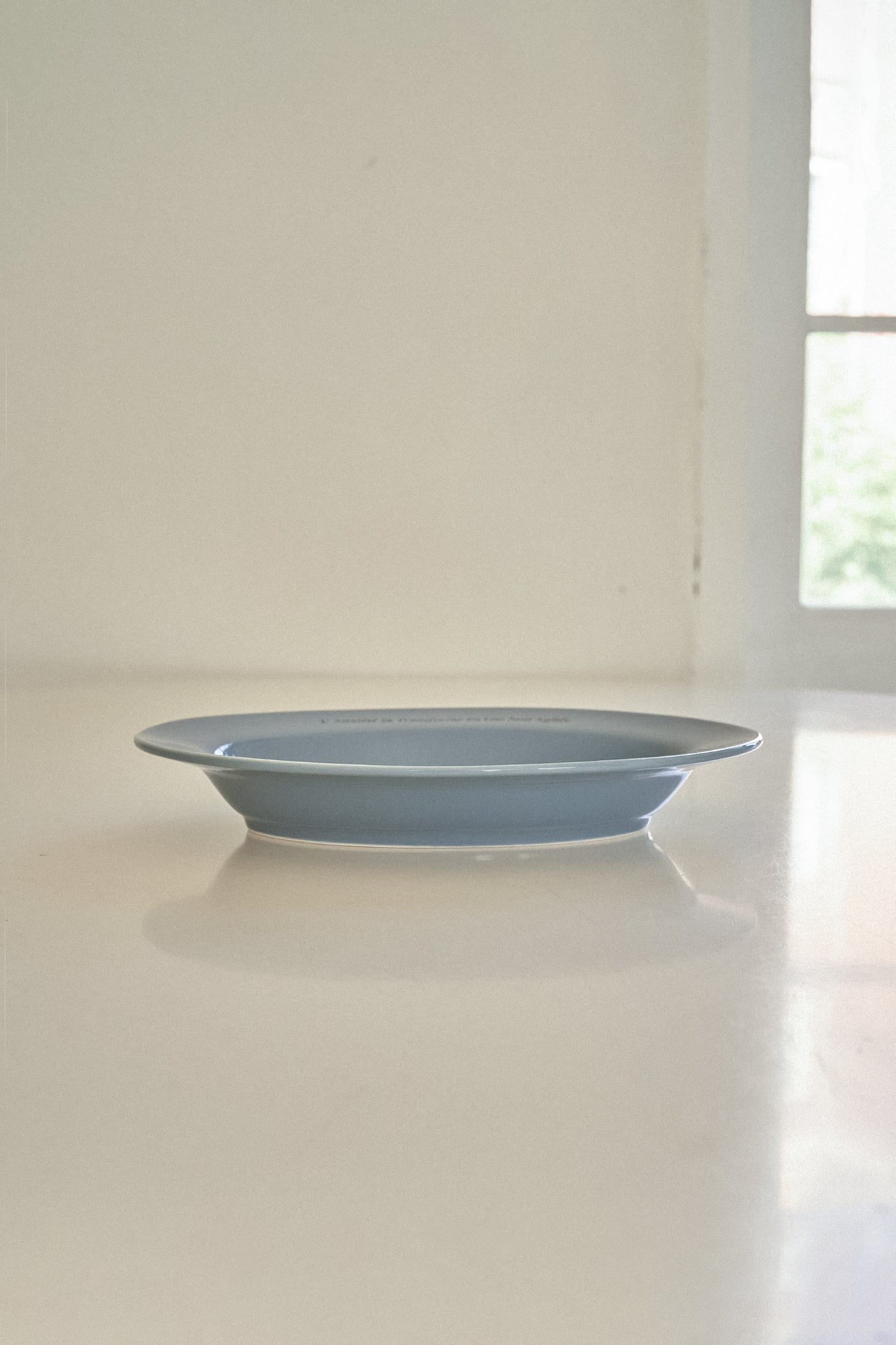 Le Paradis Oval Plate (Grey Blue)