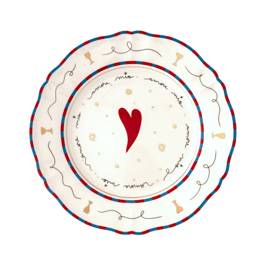 Heart Dinner Plate 26.5cm