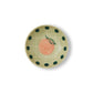 Green Bowl with Polka Dot Border 14cm