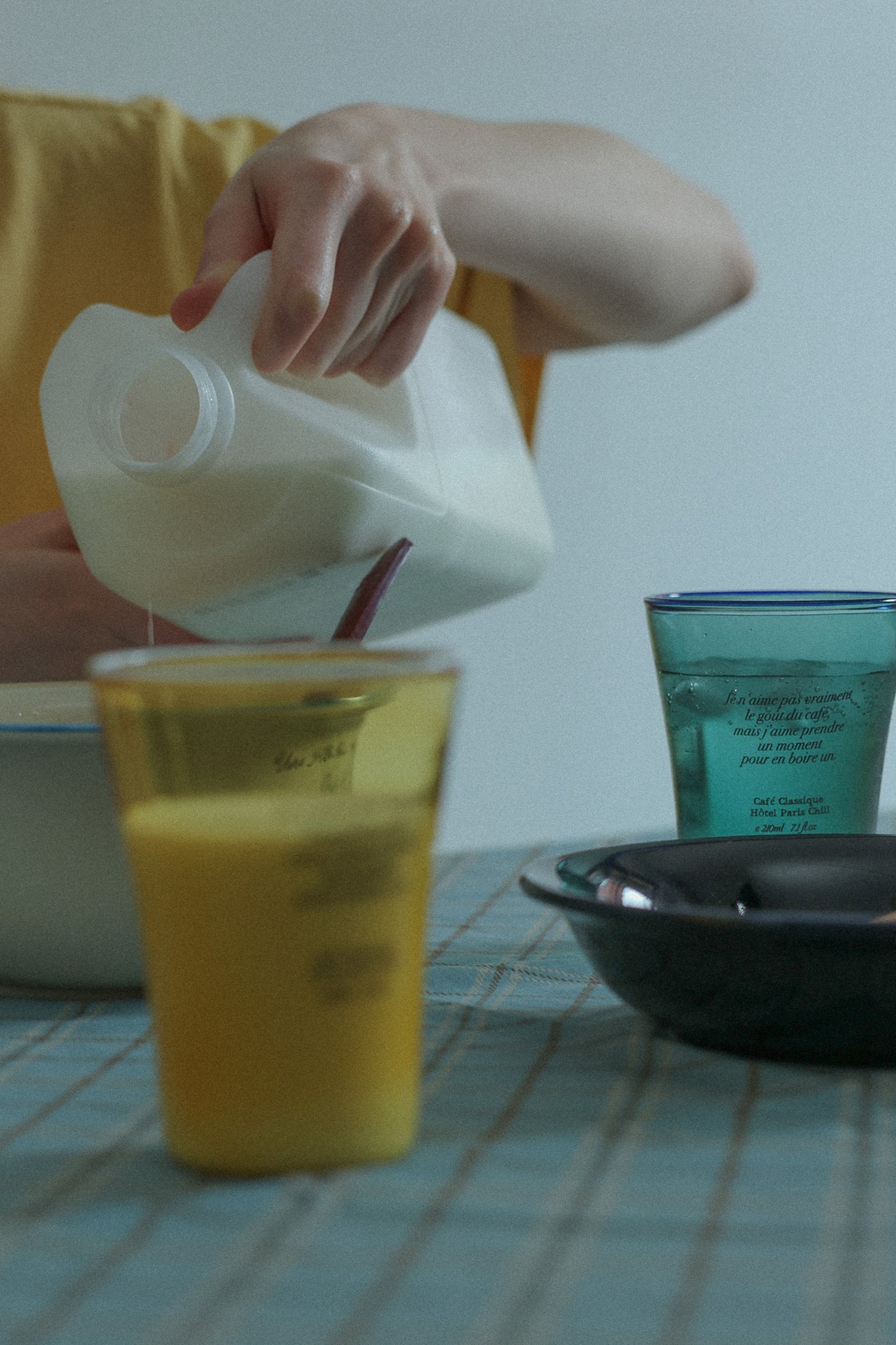 Sun Kissed Glass Cup (Pine Green)