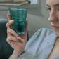 Sun Kissed Glass Cup (Pine Green)