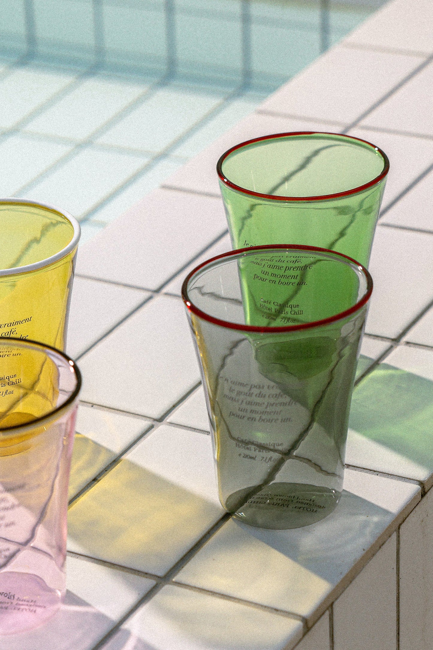 Sun Kissed Glass Cup (Olive)