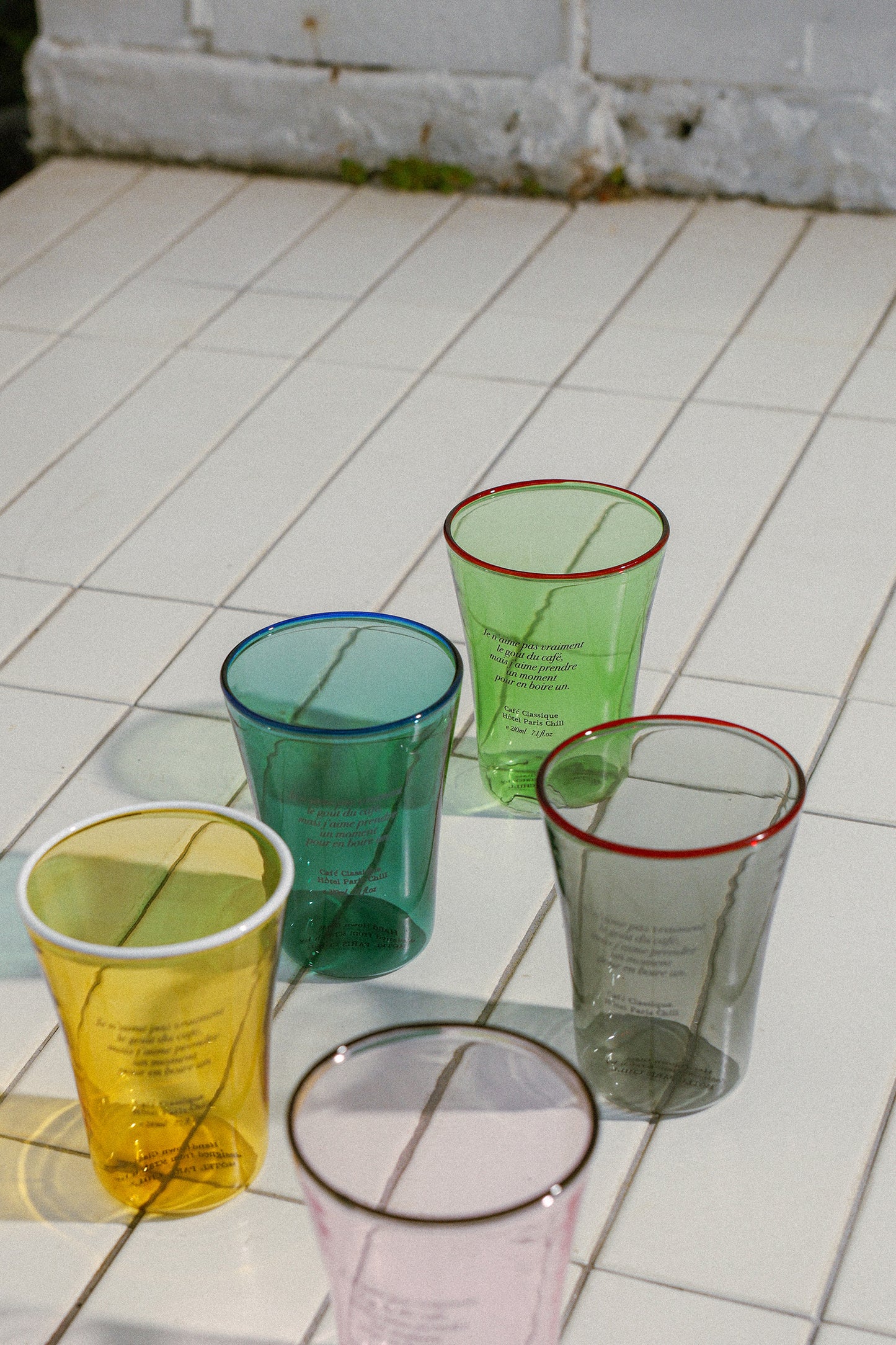 Sun Kissed Glass Cup (Pine Green)