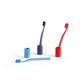 HAY Tann toothbrushes in assorted colours on white background
