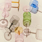 Overview angle of a selection of the set of two HAY tint wine glasses.