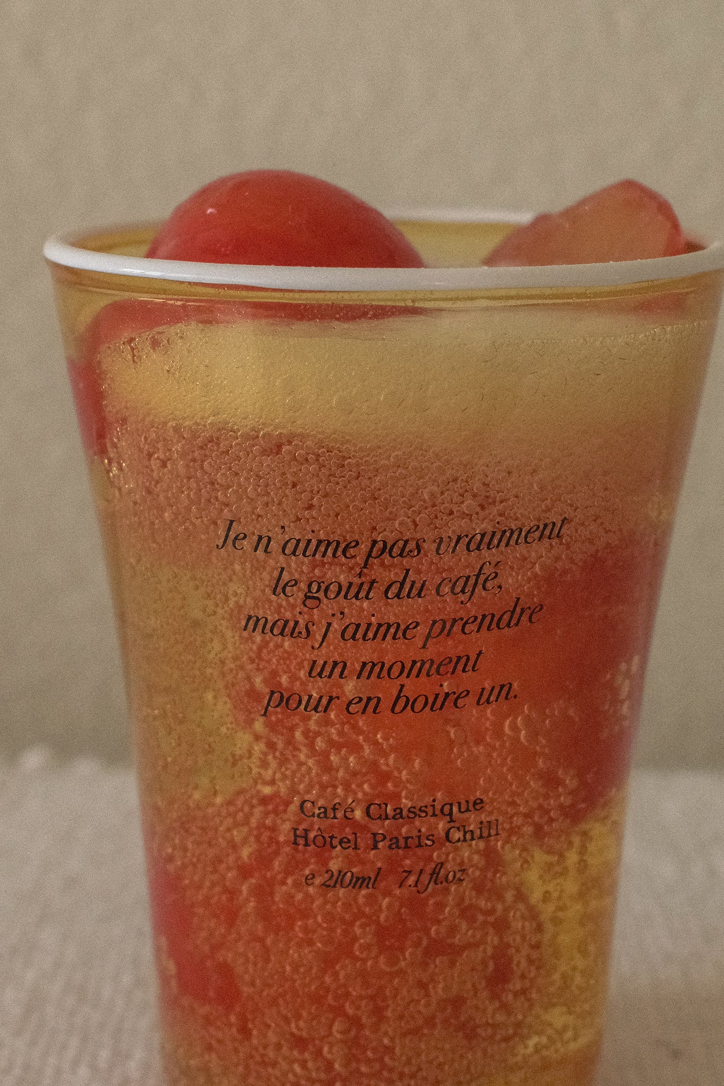 Sun Kissed Glass Cup (Vanilla)