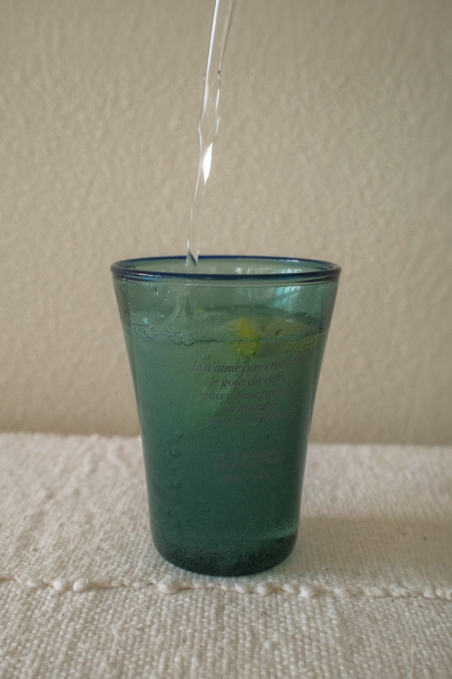 Sun Kissed Glass Cup (Pine Green)