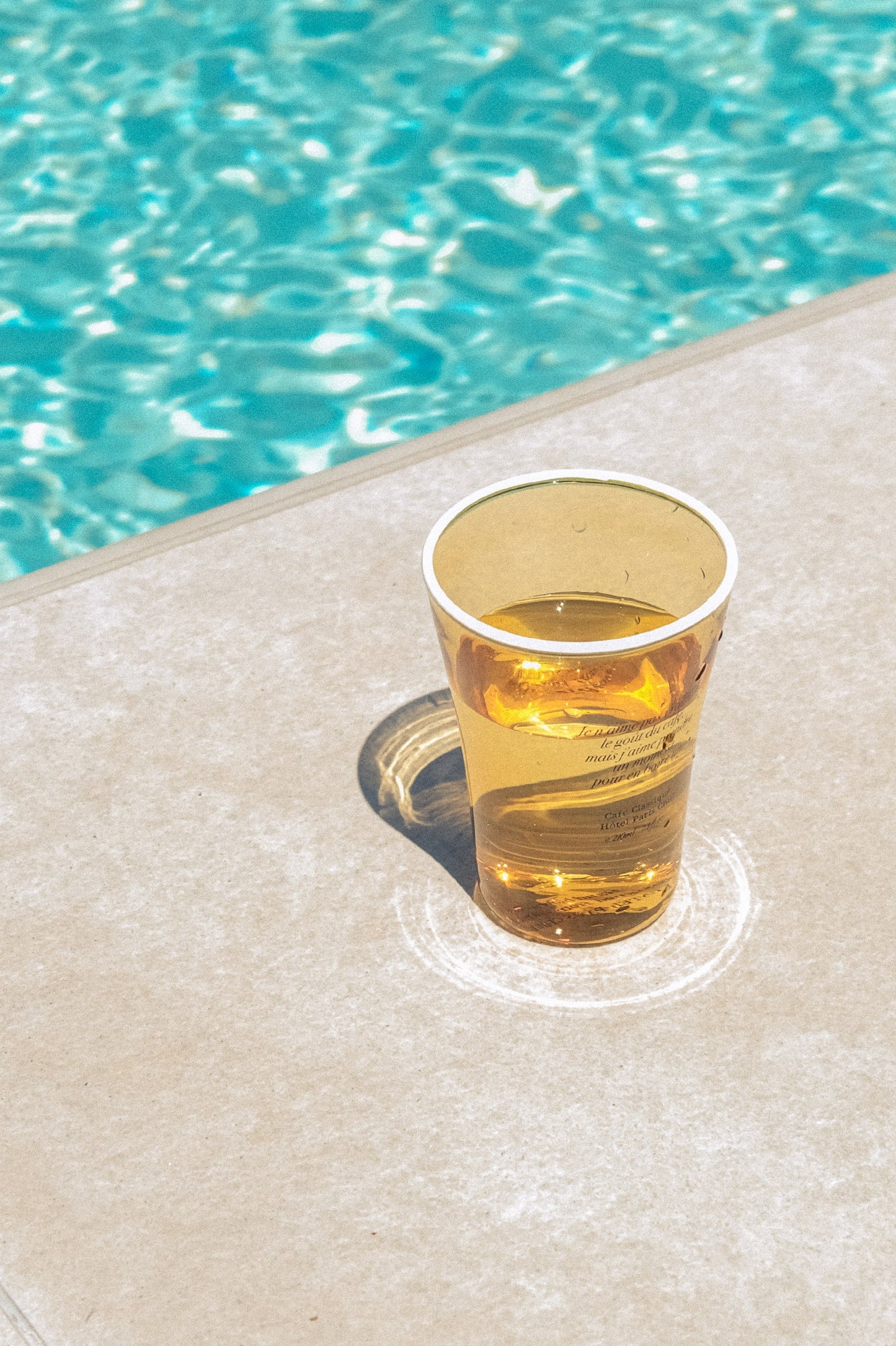 Sun Kissed Glass Cup (Vanilla)