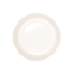 A aerial shot of Studio M' Audrey Cake Pan in porcelain, featuring a scalloped lace-like rim and an English garden-inspired floral relief pattern.
