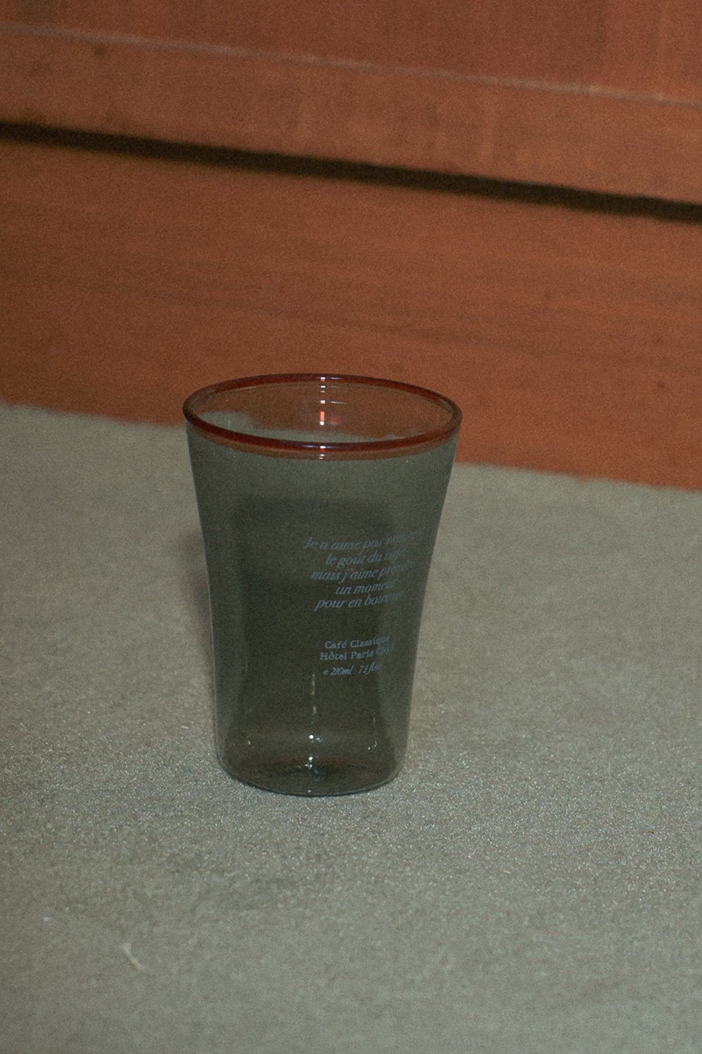 Sun Kissed Glass Cup (Smokey Grey)