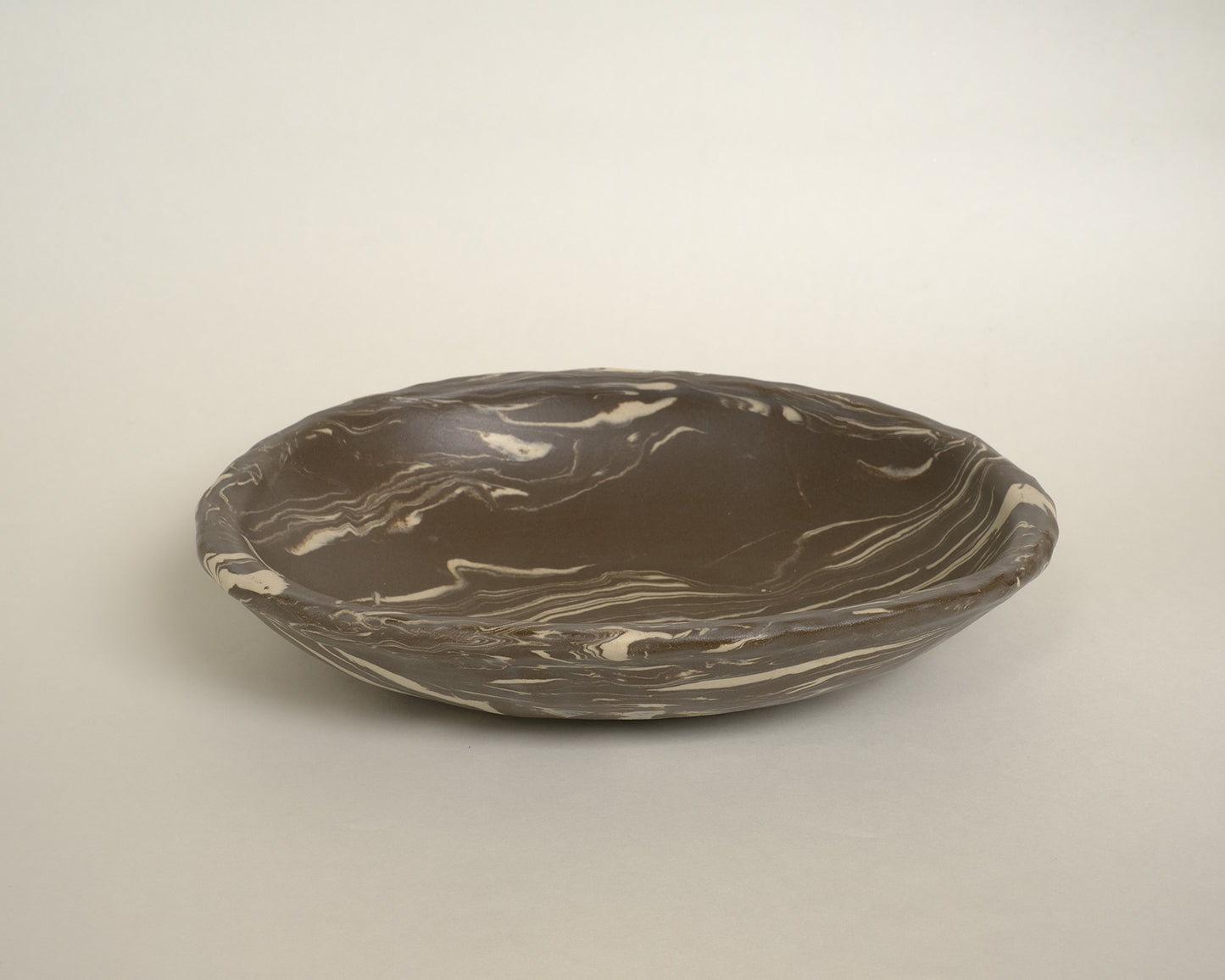 Egg Bowl Marble Dark Chocolate Large